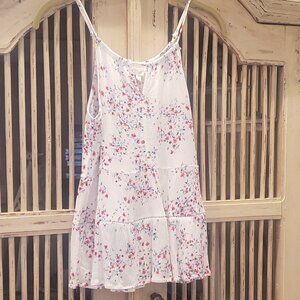 Pink Rose Two Tier Ruffle Top